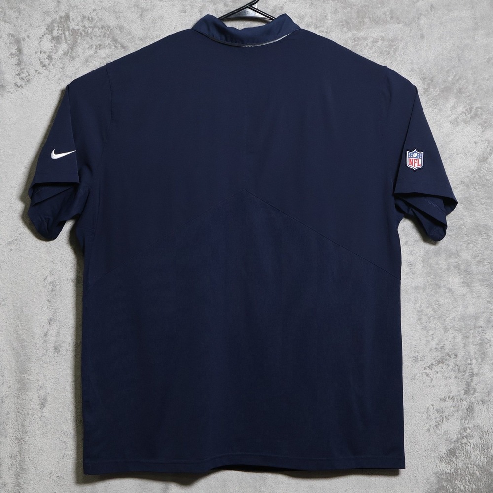 Nike Dallas Cowboys Polo Shirt Mens XXL Navy Blue NFL Onfield Dri-Fit 746113-419 - Picture 5 of 11